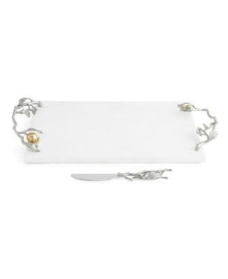 Pomegranate Silver and Gold Cheeseboard Spreader
