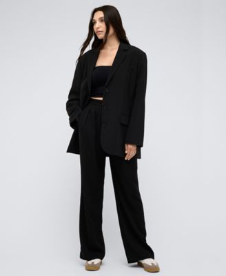 Women's Vision Twill Three-Button Boyfriend Jacket