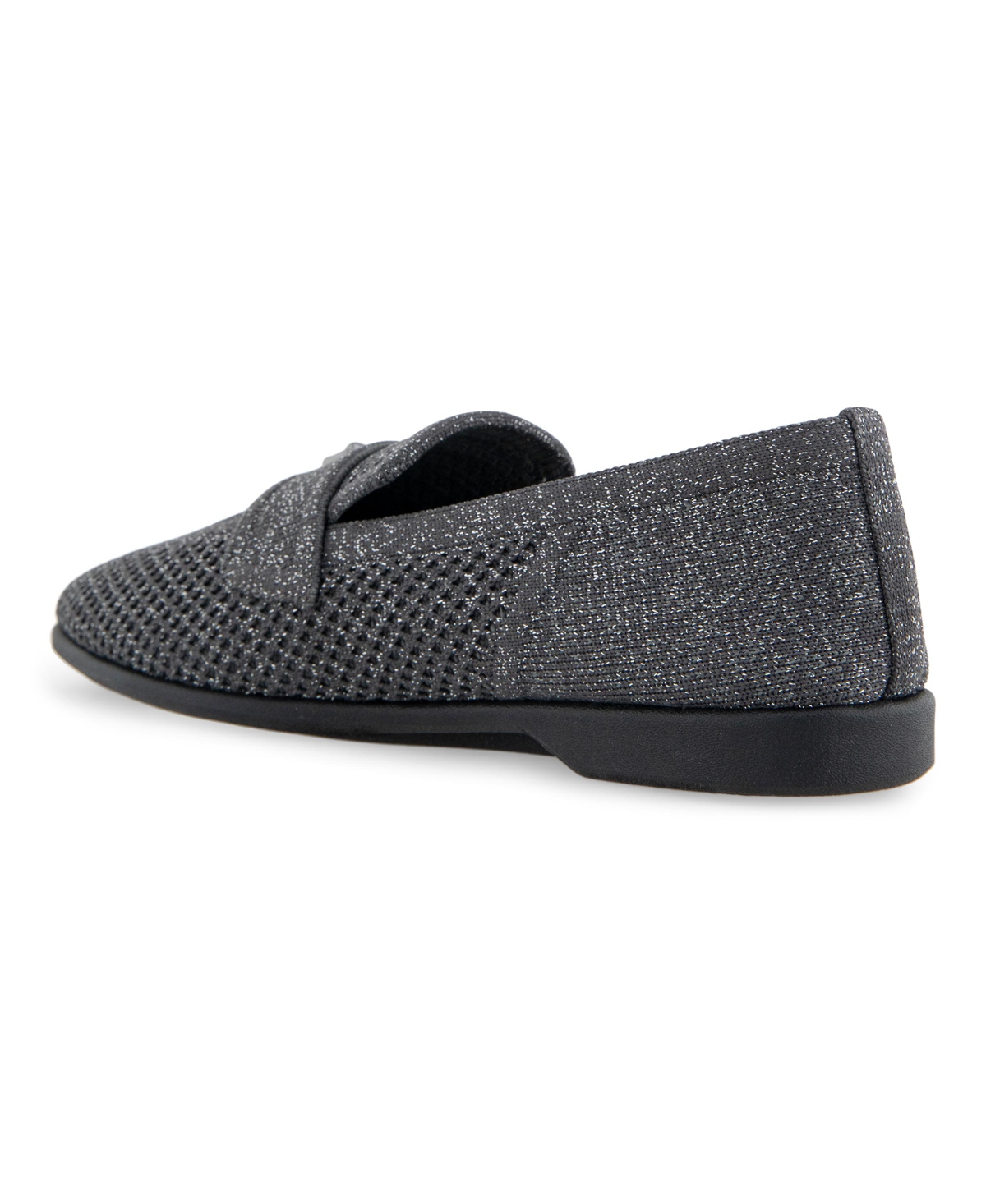 AEROSOLES WOMEN'S NANTI KNIT SMOKING SLIPPER FLATS 