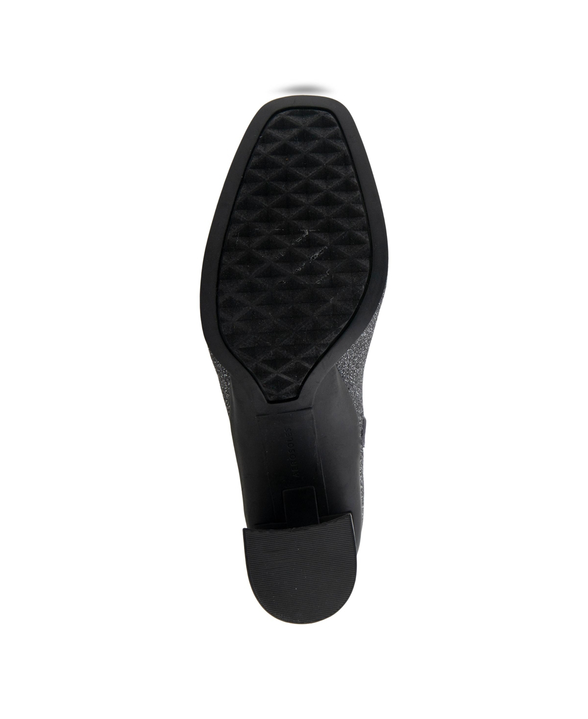 Shop Aerosoles Women's Cezarina Ankle Zip Booties In Gunmetal Knit Fabric
