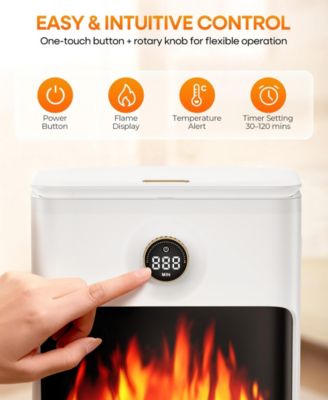 22L LED Display and Flame Effect, Fast Heating, Safety Lock, Timer, and Fragrance Disc Design Electric Towel Warmer Bucket