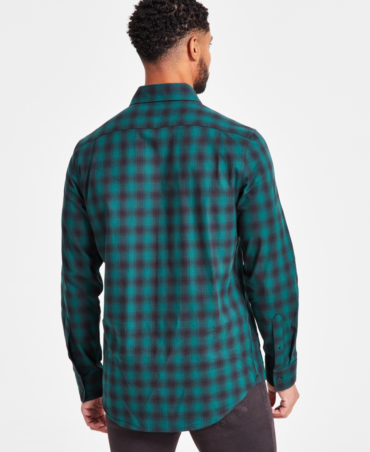 Michael Kors Men's Classic-Fit Shadow Plaid Shirt