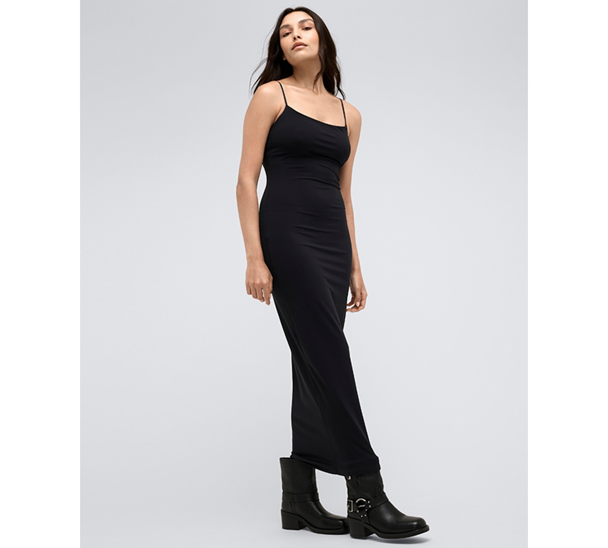 KENNETH COLE WOMEN'S ATHLETIC STRETCH SLIP MAXI DRESS 