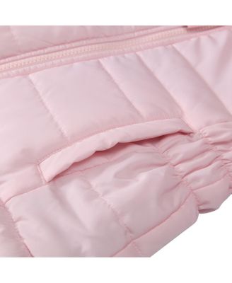 Girls Reversible Sherpa Fleece Puffer Jacket