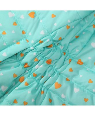 Girls Reversible Sherpa Fleece Puffer Jacket