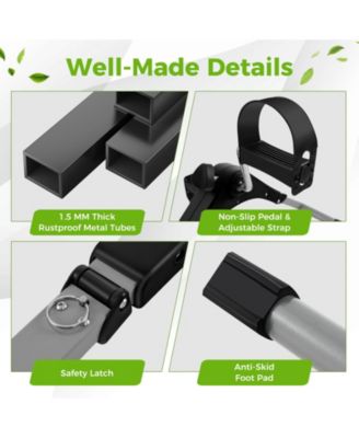 Under Desk Exercise Bike Pedal Exerciser with LCD Display for Legs and Arms Workout-Black