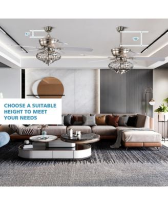 Wooden Blades and Remote Control 52 Inches Ceiling Fan