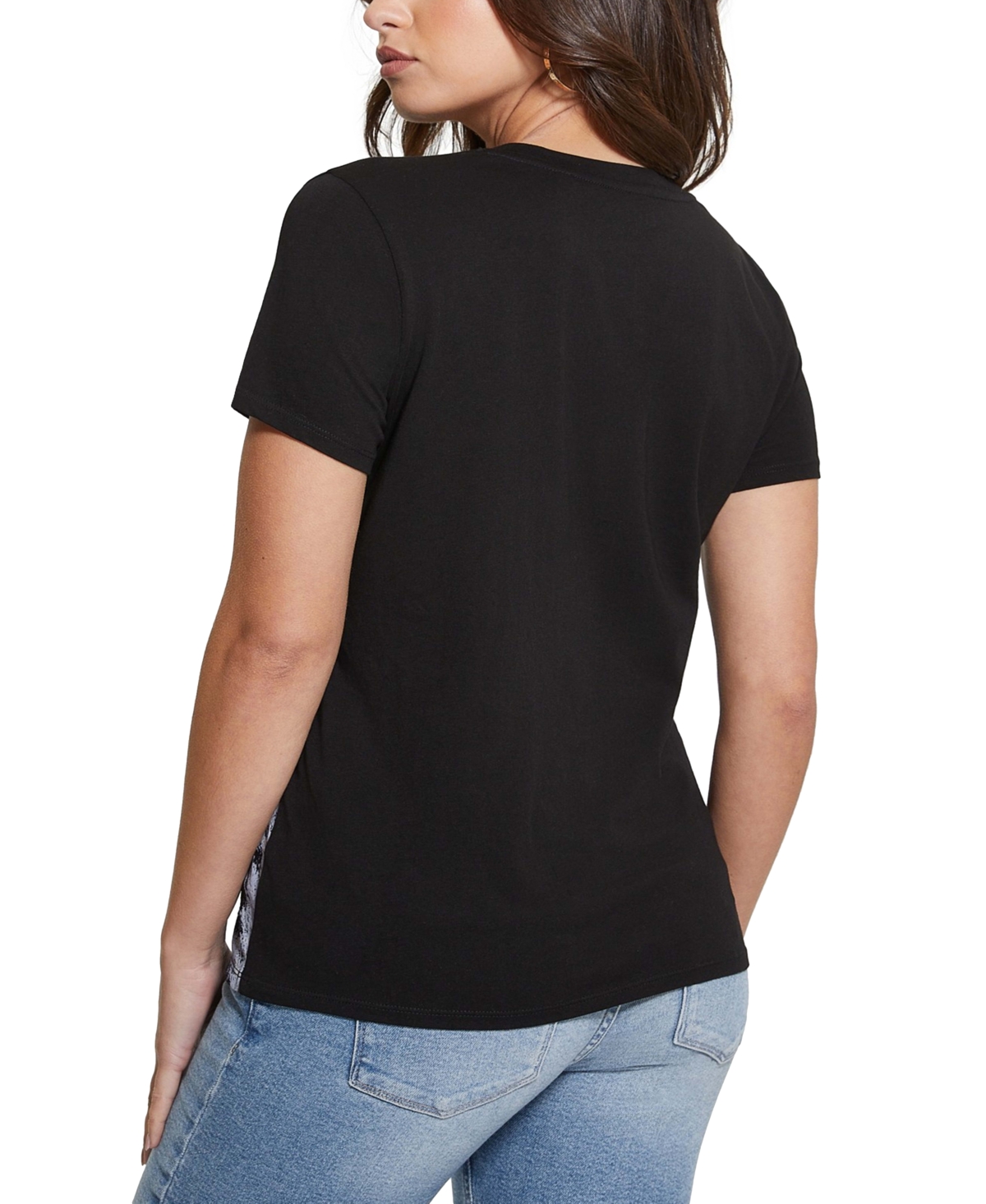 Guess Women's Panther Moon Studded Easy T-Shirt