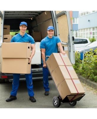 3-in-1 Convertible Hand Truck Metal Dolly Cart with 4 Rubber Wheels for Transport-Black