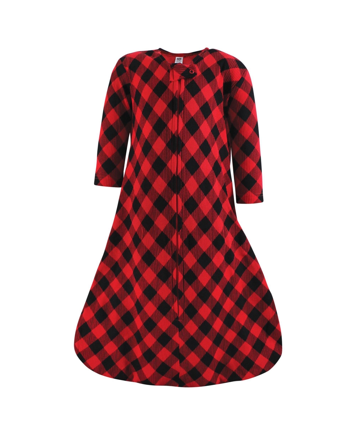 Hudson Baby Baby Girls Thermal Long Sleeve Sleeping Bag 2pk,- Buffalo plaid leopard