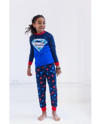 Toddler Boys DC Comics Pullover Pajama Shirt and Pants Sleep Set