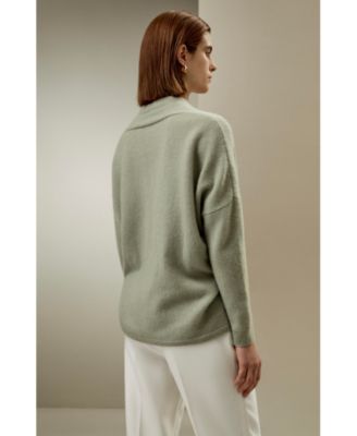 Women's Lounge Wrap Wool Knit Cardigan