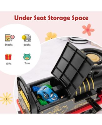 6V Electric Kids Ride On Train Motorized Train Toy w/ Track & 6 Wheels Green