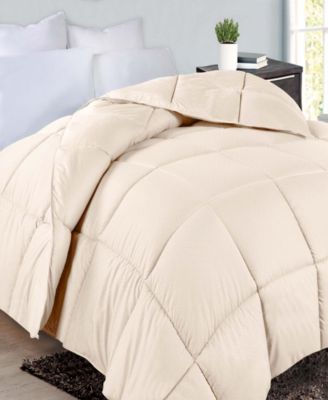 Monochrome Basketweave Plush Microfiber Down Alternative Comforter, Twin XL