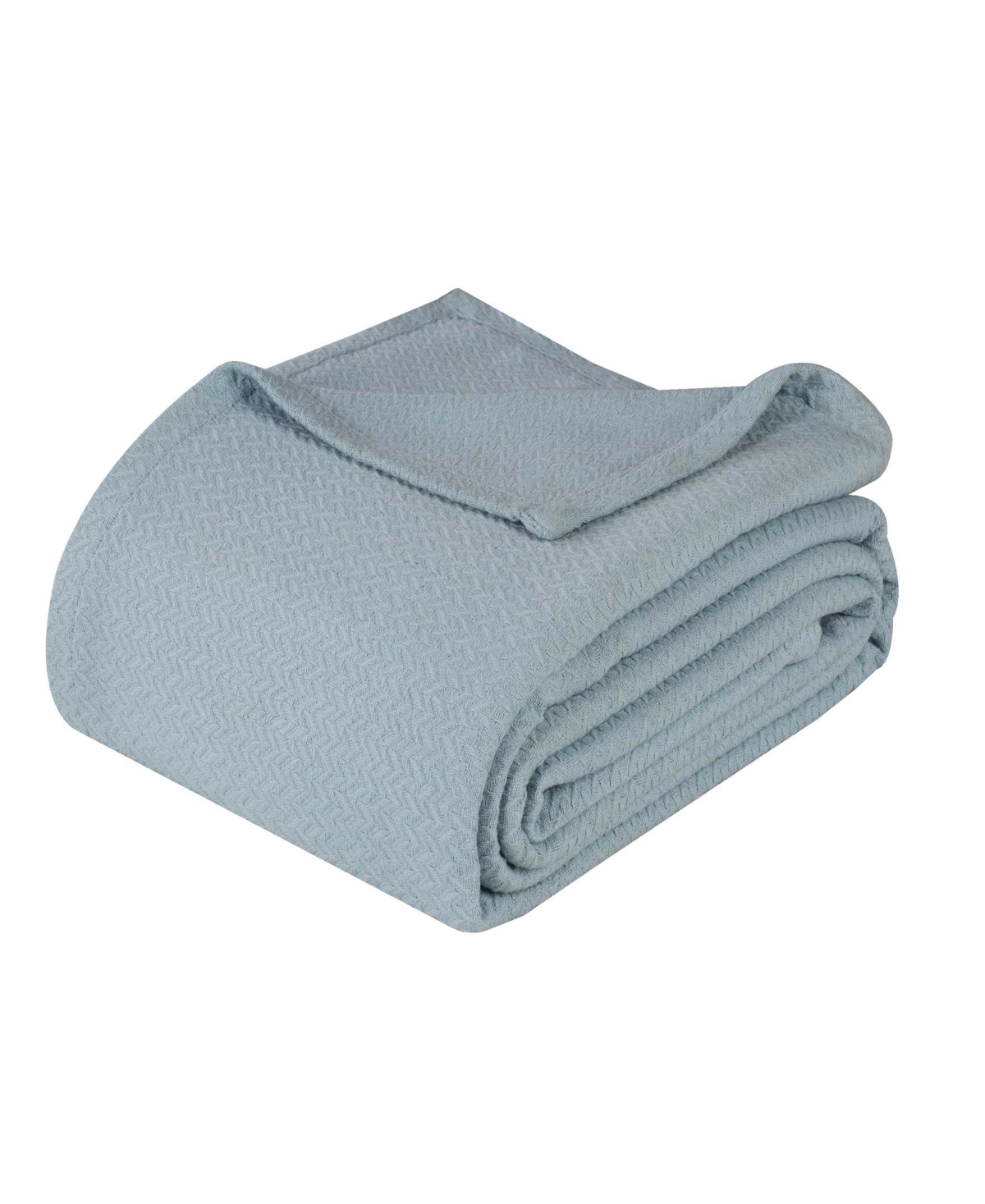 Superior Nobel Cotton Jacquard Dobby Weave Textured Chevron Lightweight Woven Blanket,