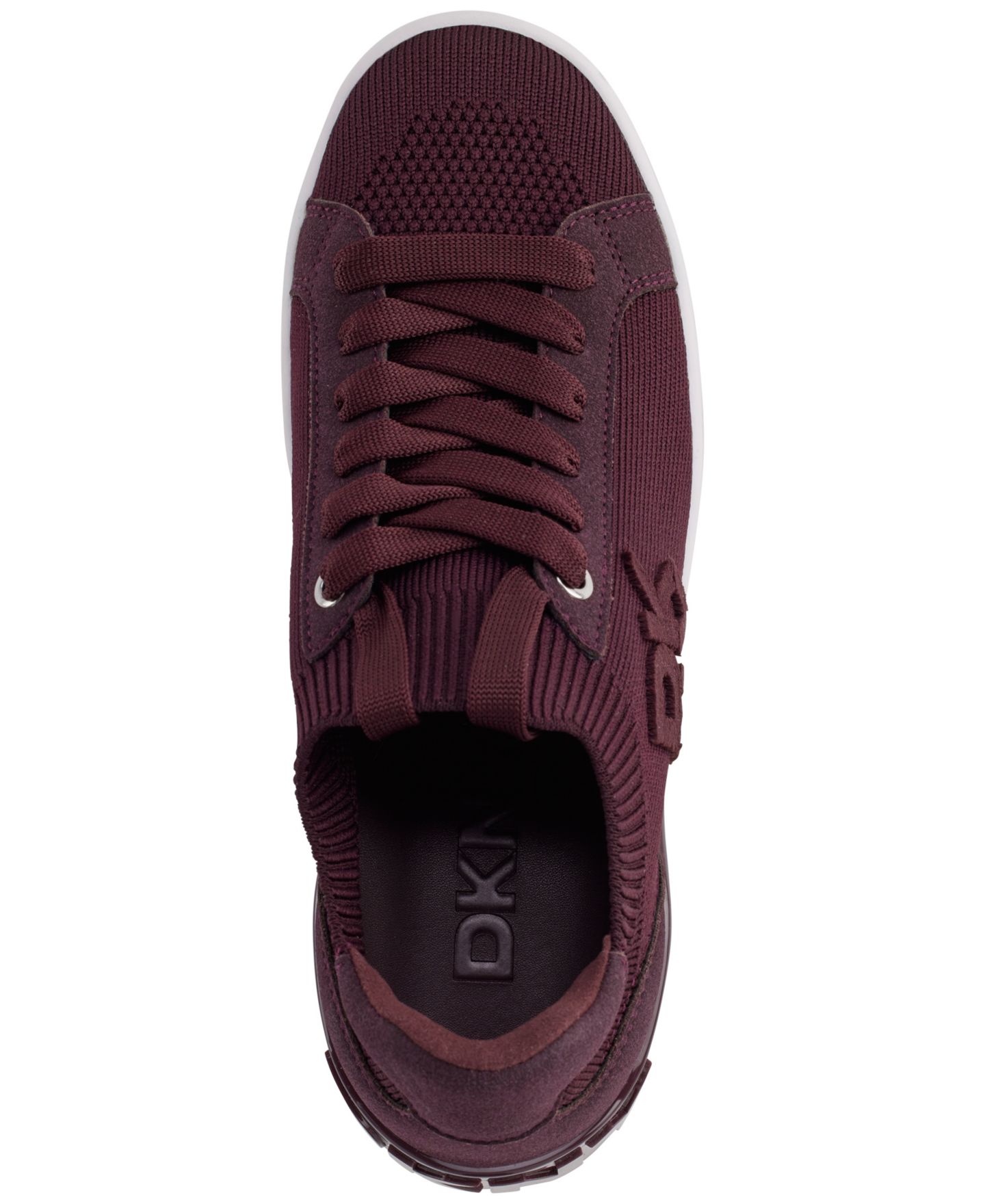 Женские кроссовки DKNY Mallory Lace-Up, цвет: Винный — фото 4