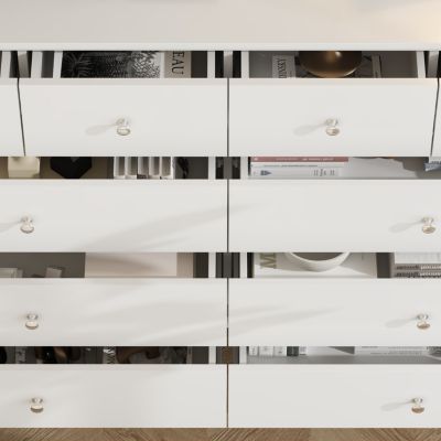 55.1" MDF 10-Drawer Storage Dresser Cabinet
