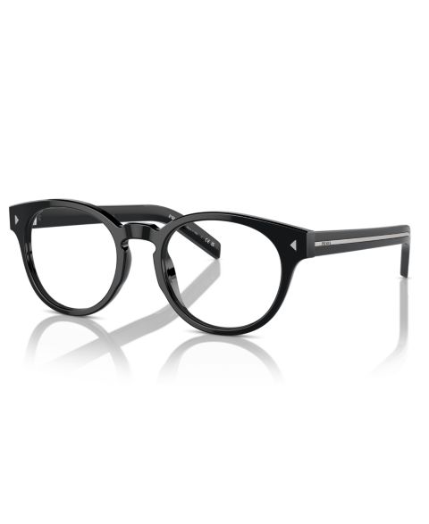 Мужские очки PRADA Man Panthos Plastic PR A14V Eyeglasses, цвет: Чёрный