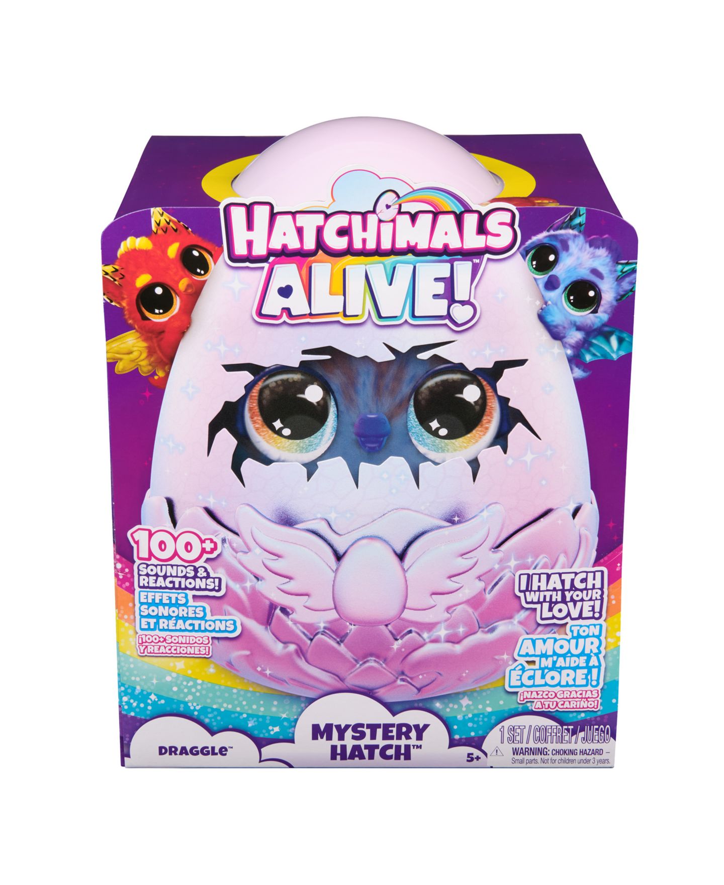 Детская мягкая игрушка Hatchimals Mystery Hatch Pufficorn Interactive Plush Collection — фото 7