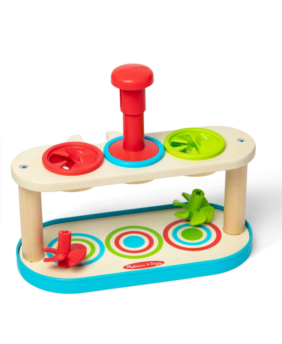 MELISSA & DOUG MATCH PUSH SPINNING TOPS DEVELOPMENTAL SKILL TOY 