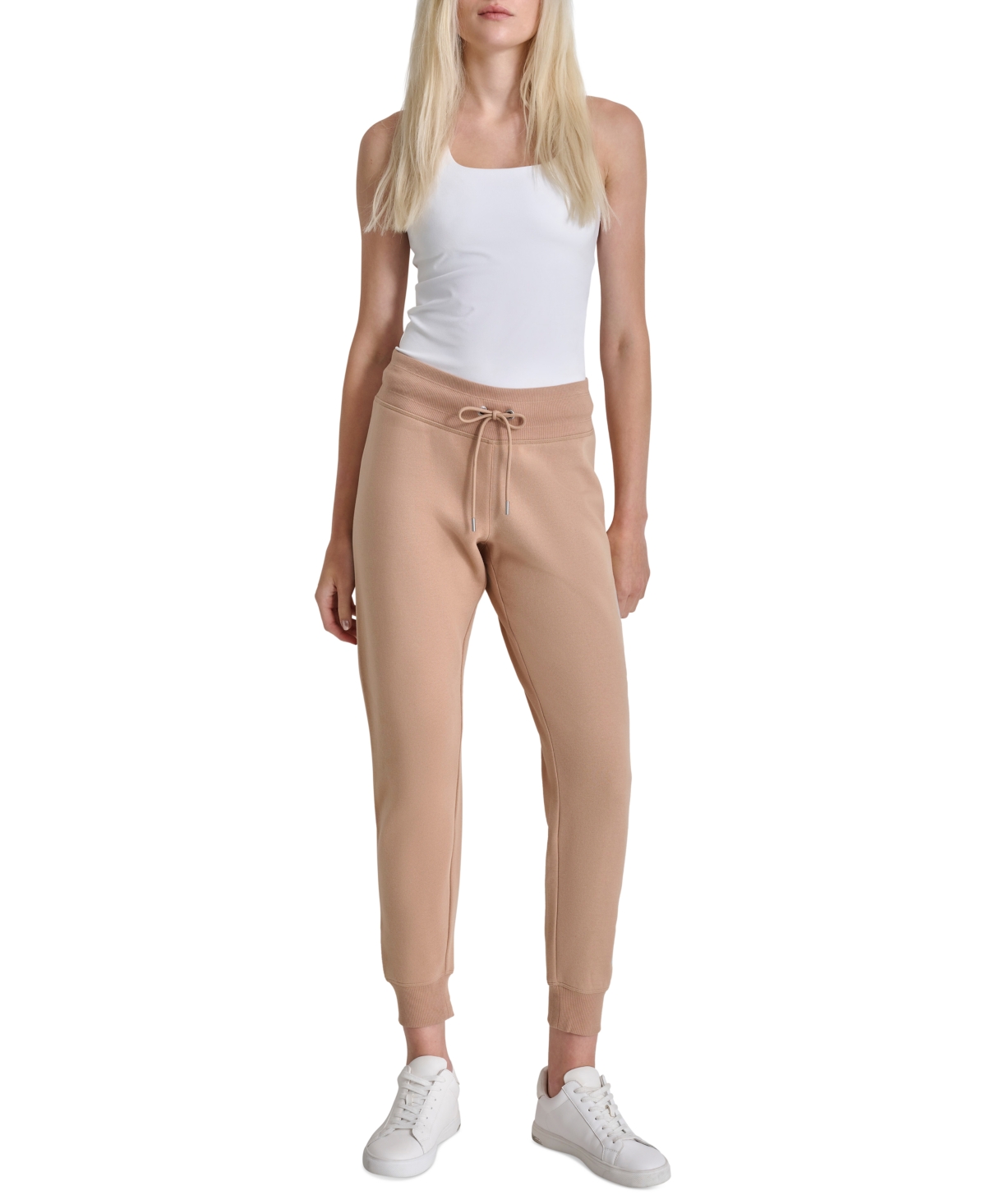 Women's Exploded Logo Cuff Fleece Jogger Sweatpants - Praline