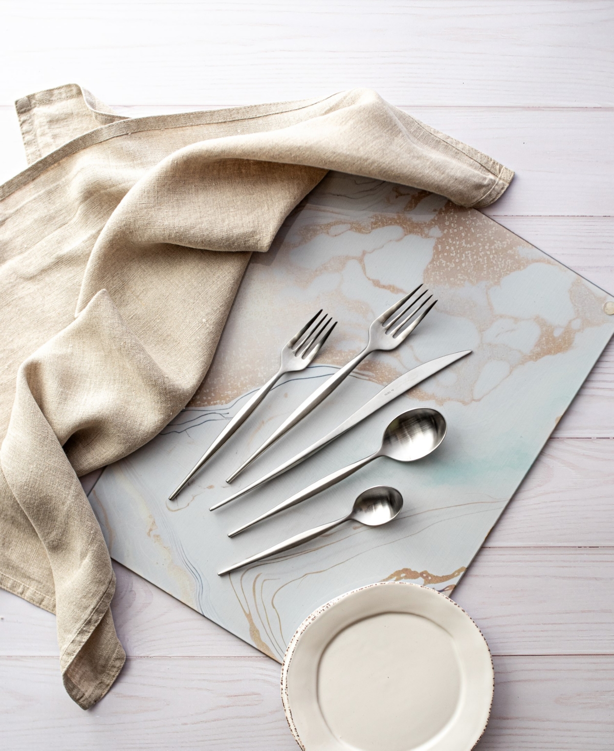 Vietri Natura Place Fork In Silver