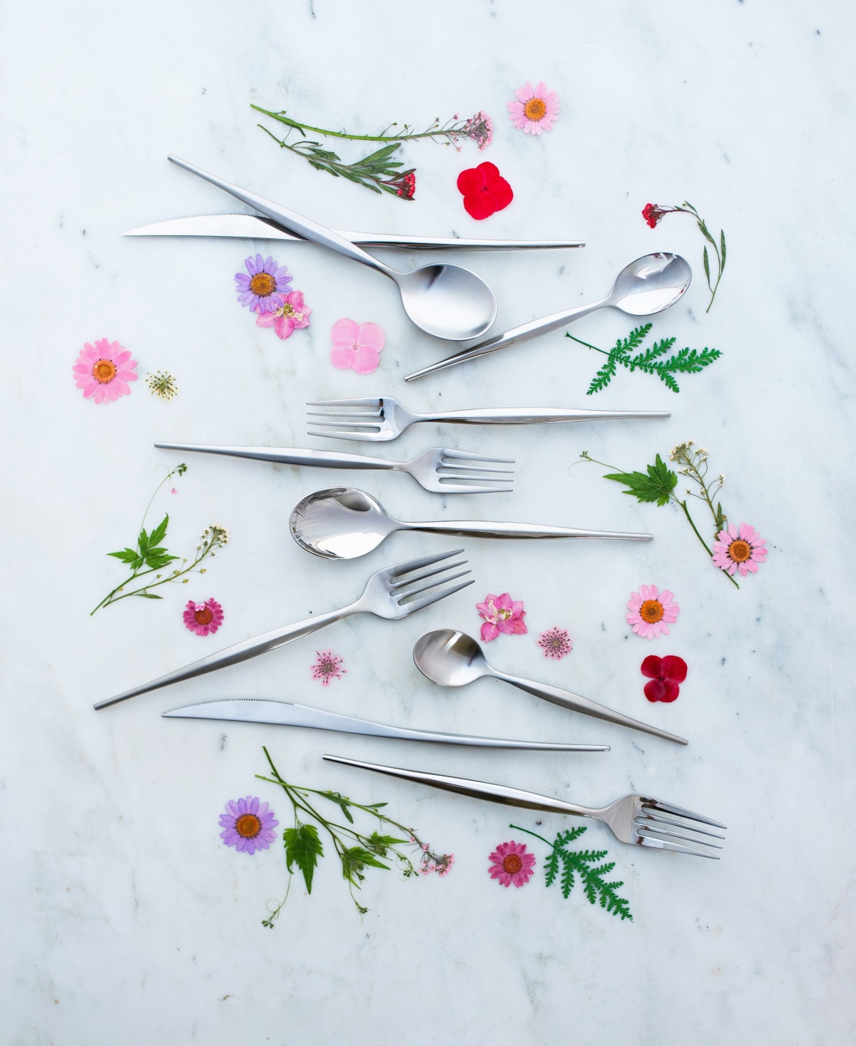 Vietri Natura Satin Salad Fork In Silver