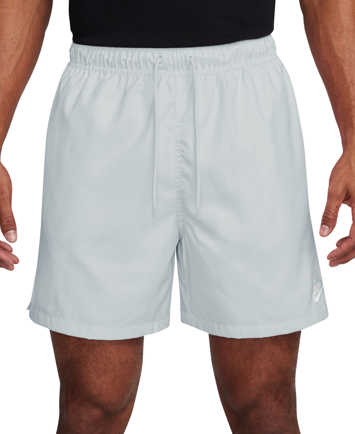Men's Club Flow Relaxed-Fit 6" Drawstring Shorts - Flax/white