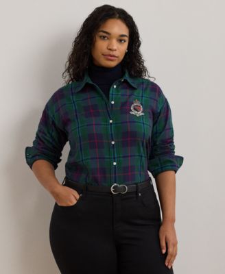 Macy's ralph lauren plus size best sale