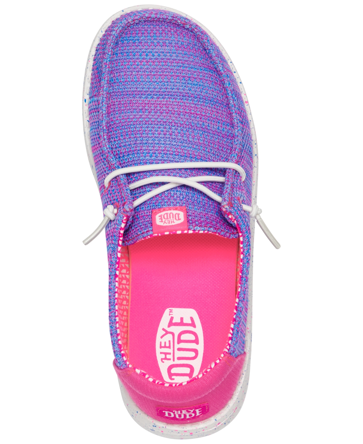 Hey Dude Little Girls Wendy Stretch Mesh Casual Moccasin Sneakers from Finish Line -Pink