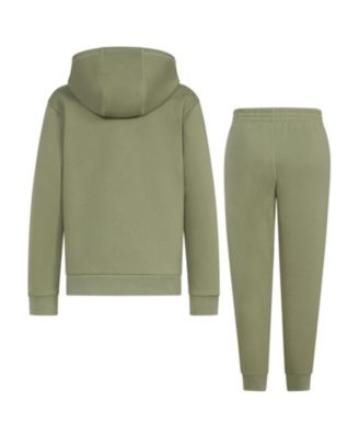 Big Boys Minimal Logo Fleece Pullover, 2-Piece Set