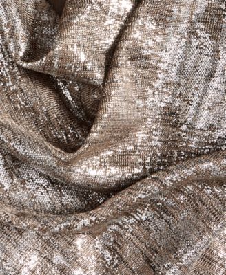 Women's Metallic Cowl-Neck Jumpsuit