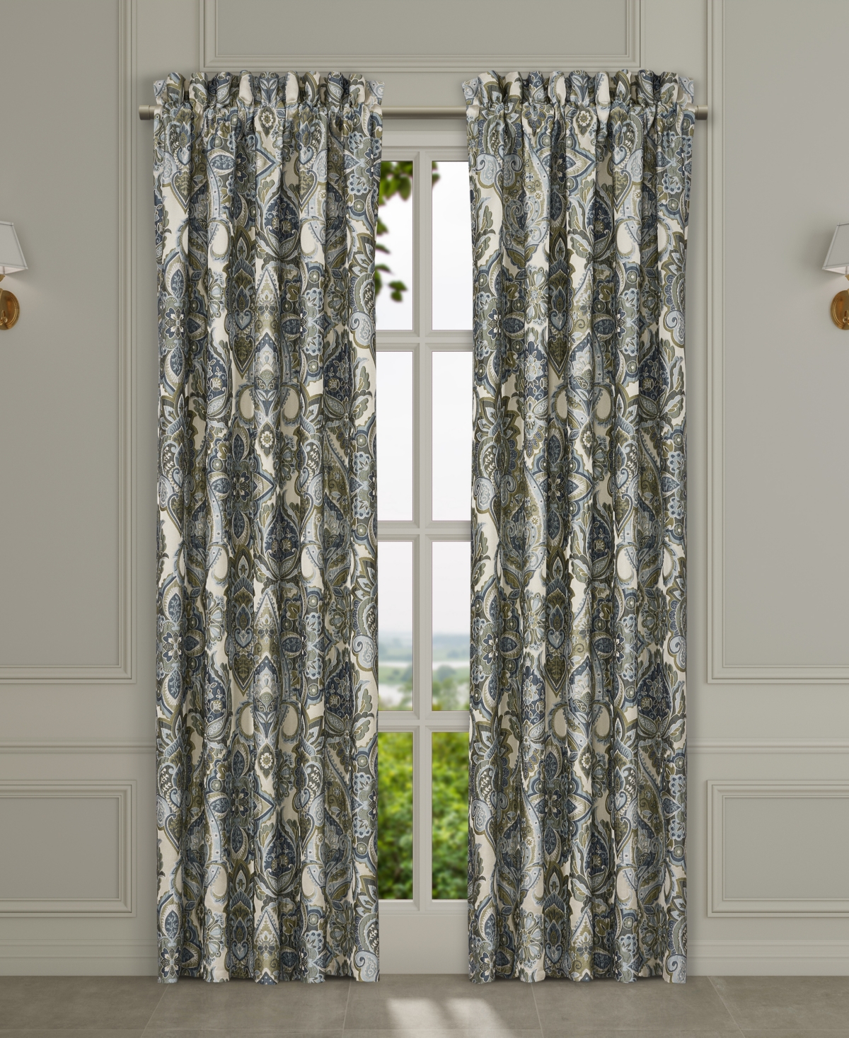 Avellino Window Panel Pair, 50" x 84" - Spa