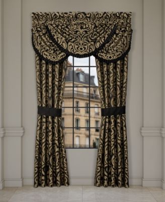 Bolero Black Window Panel Pair, 50" x 84"