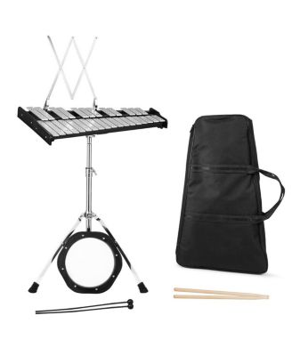 30 Notes Percussion with Practice Pad Mallets Sticks Stand