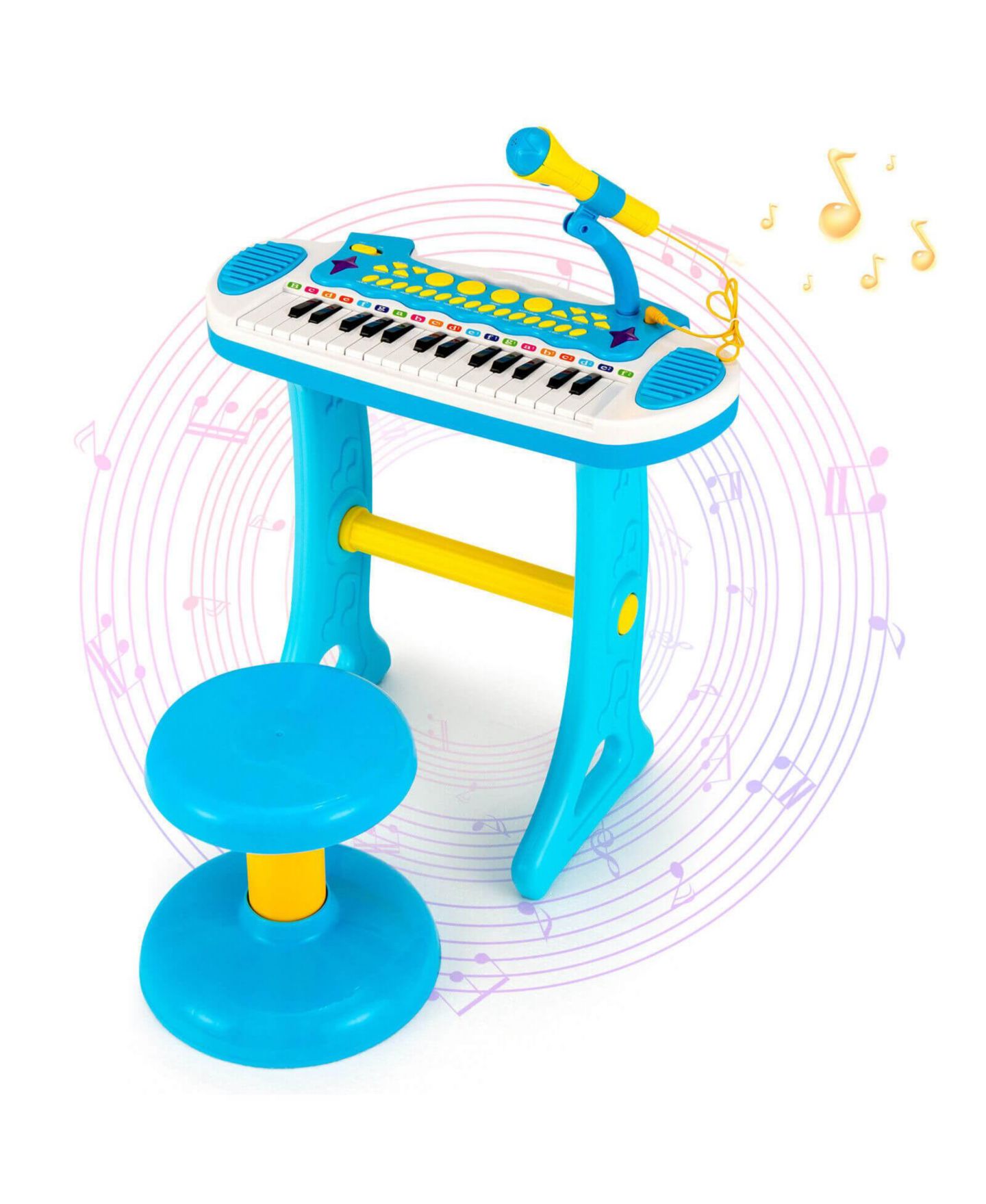 Детская игрушка SUGIFT 31-Key Kids Musical Instrument Piano Keyboard Toy with Microphone, Multiple Sounds and Demo Songs for Age 3+ — фото 6