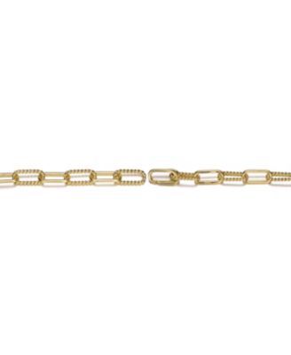 Classy 14K Gold Plated Paperclip Chain Bracelet