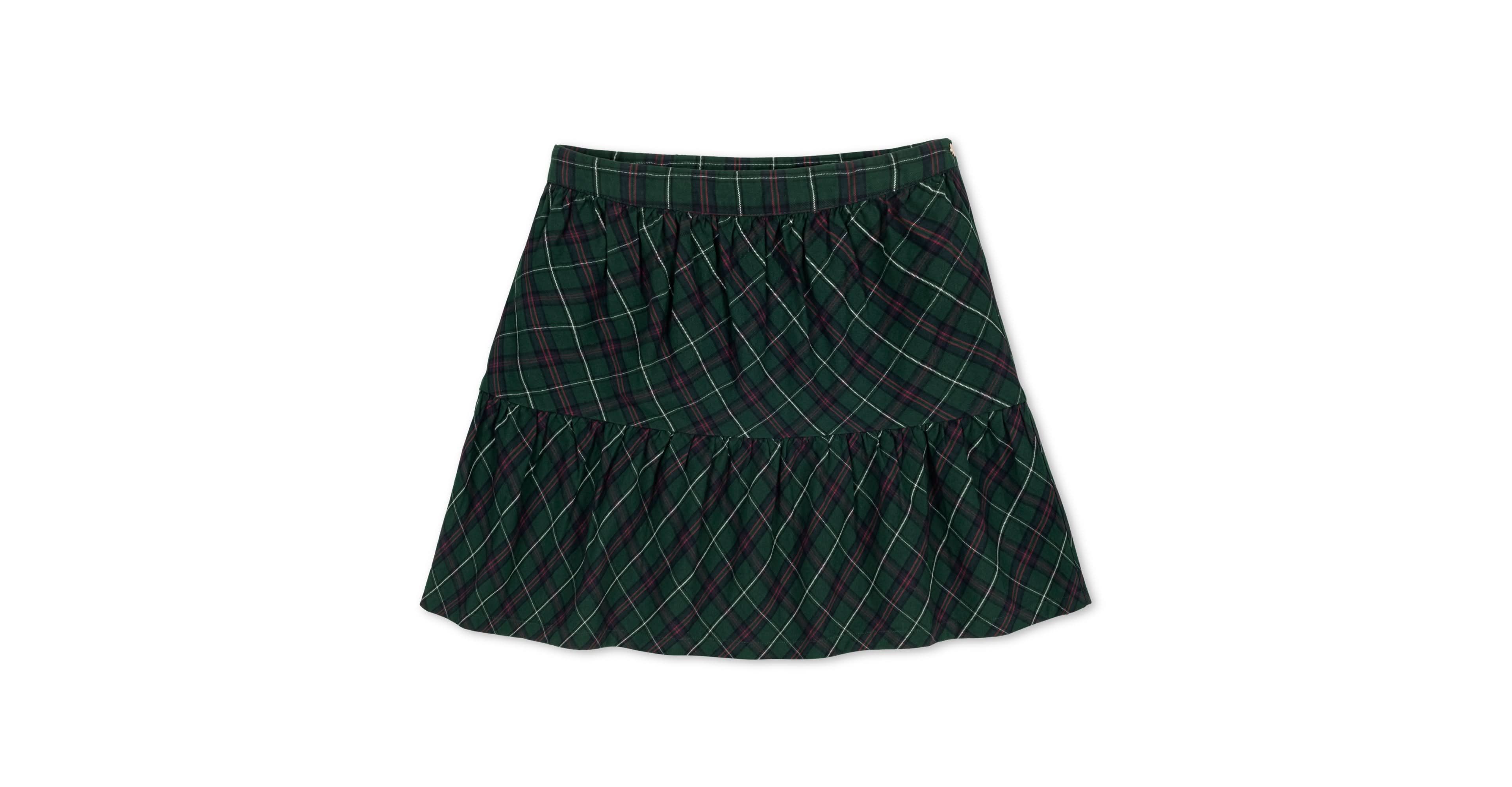 Hope & Henry Toddler Girls Organic Pull-on Flounce Party Skirt
