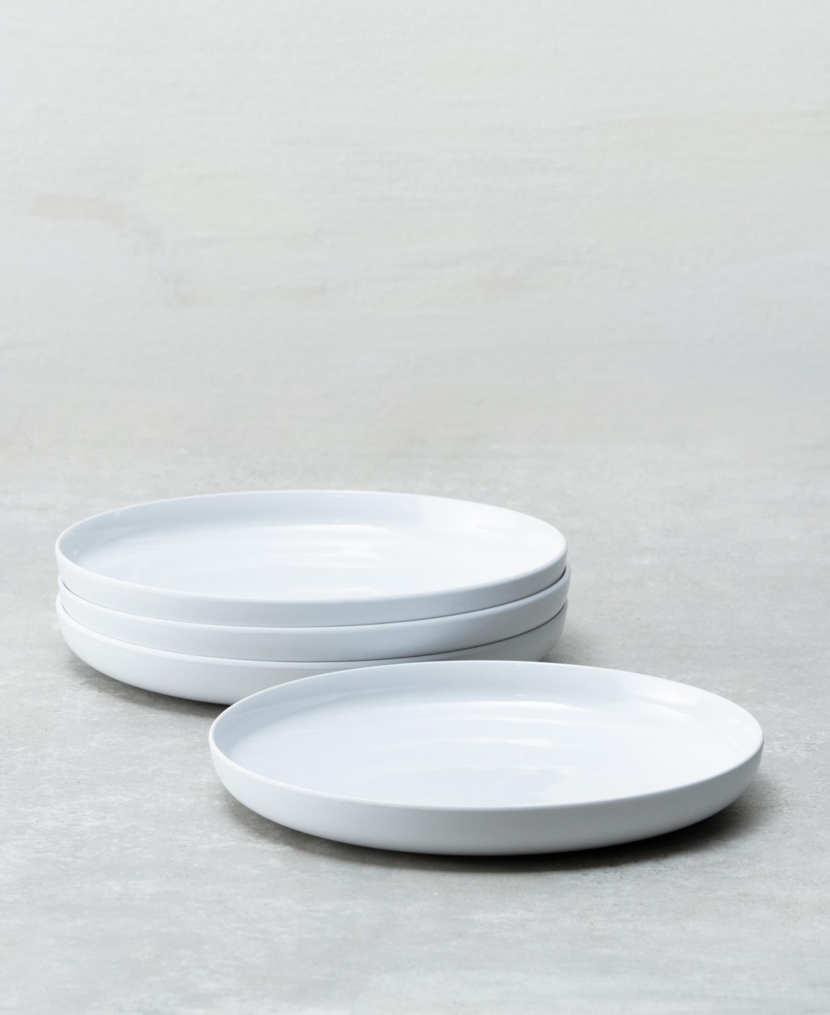 Melamine Cooper Dinner Plates, Set of 4 - White