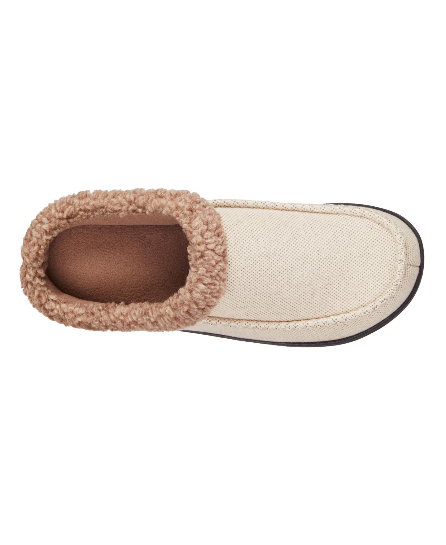 Мужские сабо Isotoner Lewis Clog Slippers with Memory Foam, цвет: Серо-бежевый — фото 4