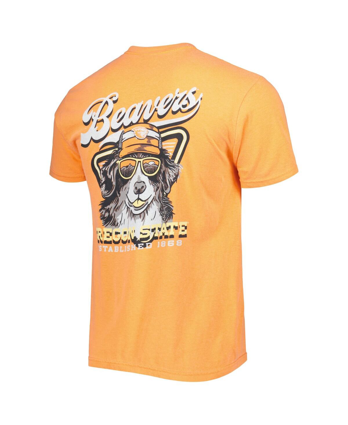 Image One Men's Orange Oregon State Beavers Man's Best Friend Comfort Colors T-shirt In Burnt Orange