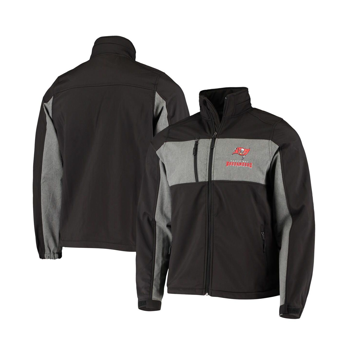 Мужская куртка Dunbrooke Black Tampa Bay Buccaneers Circle Zephyr Softshell Full-Zip — фото 1