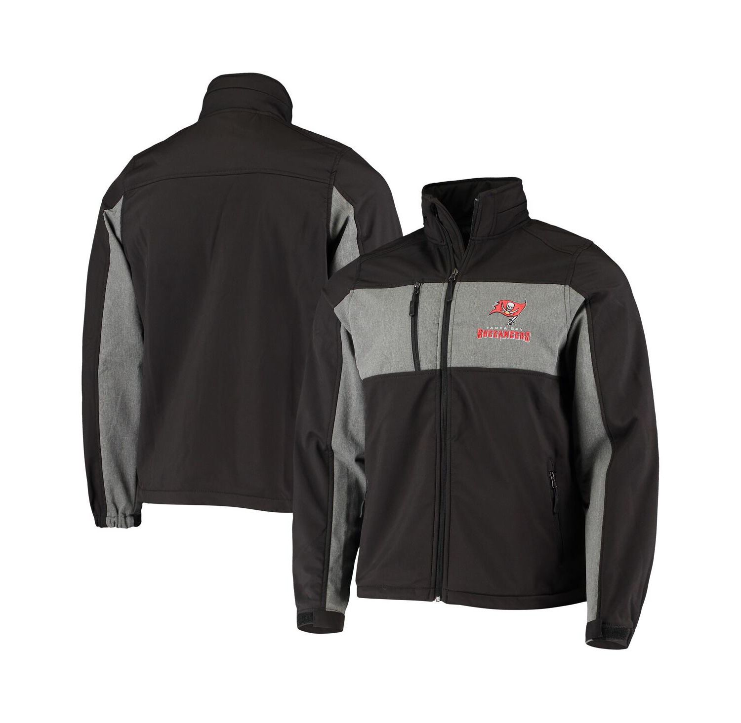 Men's Black Tampa Bay Buccaneers Circle Zephyr Softshell Full-Zip Jacket