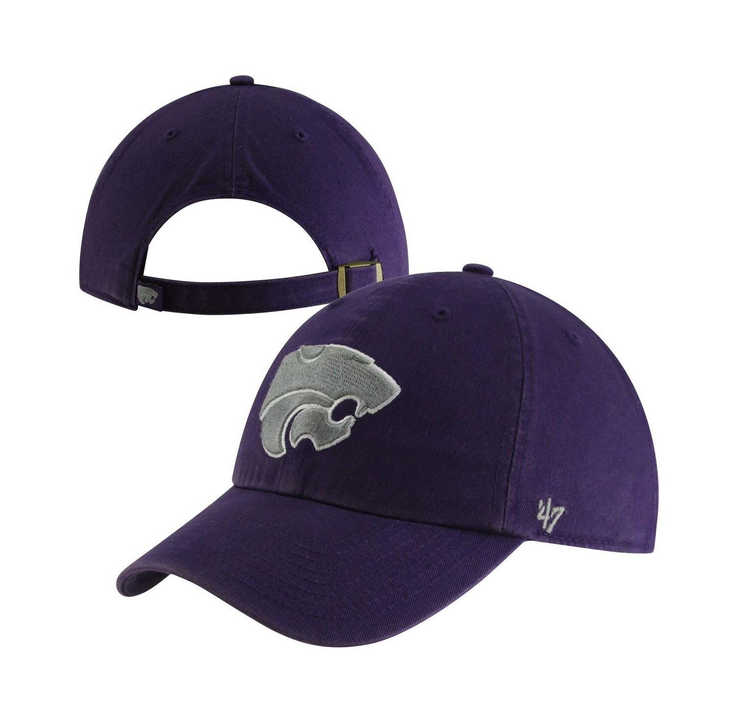 Men's Purple Kansas State Wildcats Vintage Clean Up Adjustable Hat