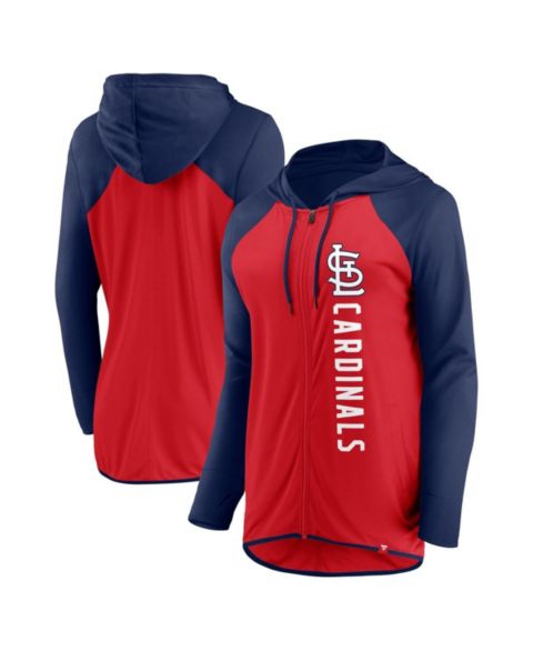 Женские худи Fanatics Women's Red/Navy St. Louis Cardinals Forever Fan Full-Zip Jacket