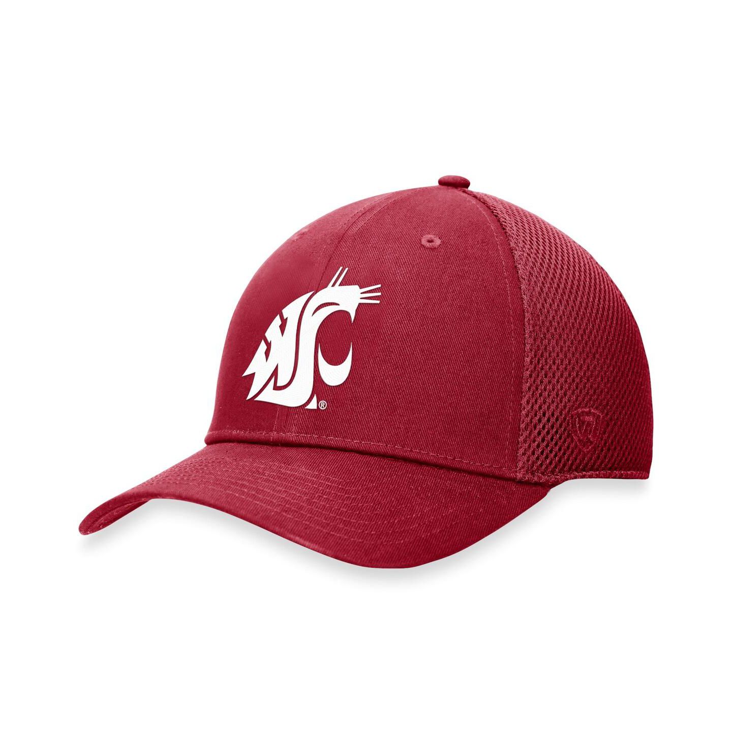 Мужская кепка Top of the World Crimson Washington State Cougars Spacer Flex Hat — фото 1