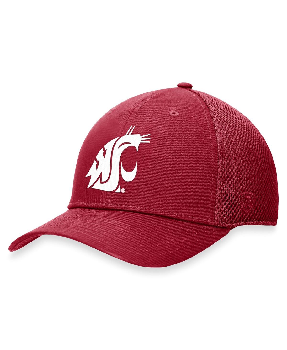 Top Of The World Men's Crimson Washington State Cougars Spacer Flex Hat In Crimson