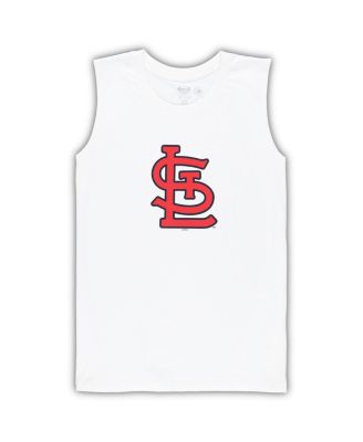 Women's White/Red St. Louis Cardinals Plus Size Tank Top Shorts Sleep Set