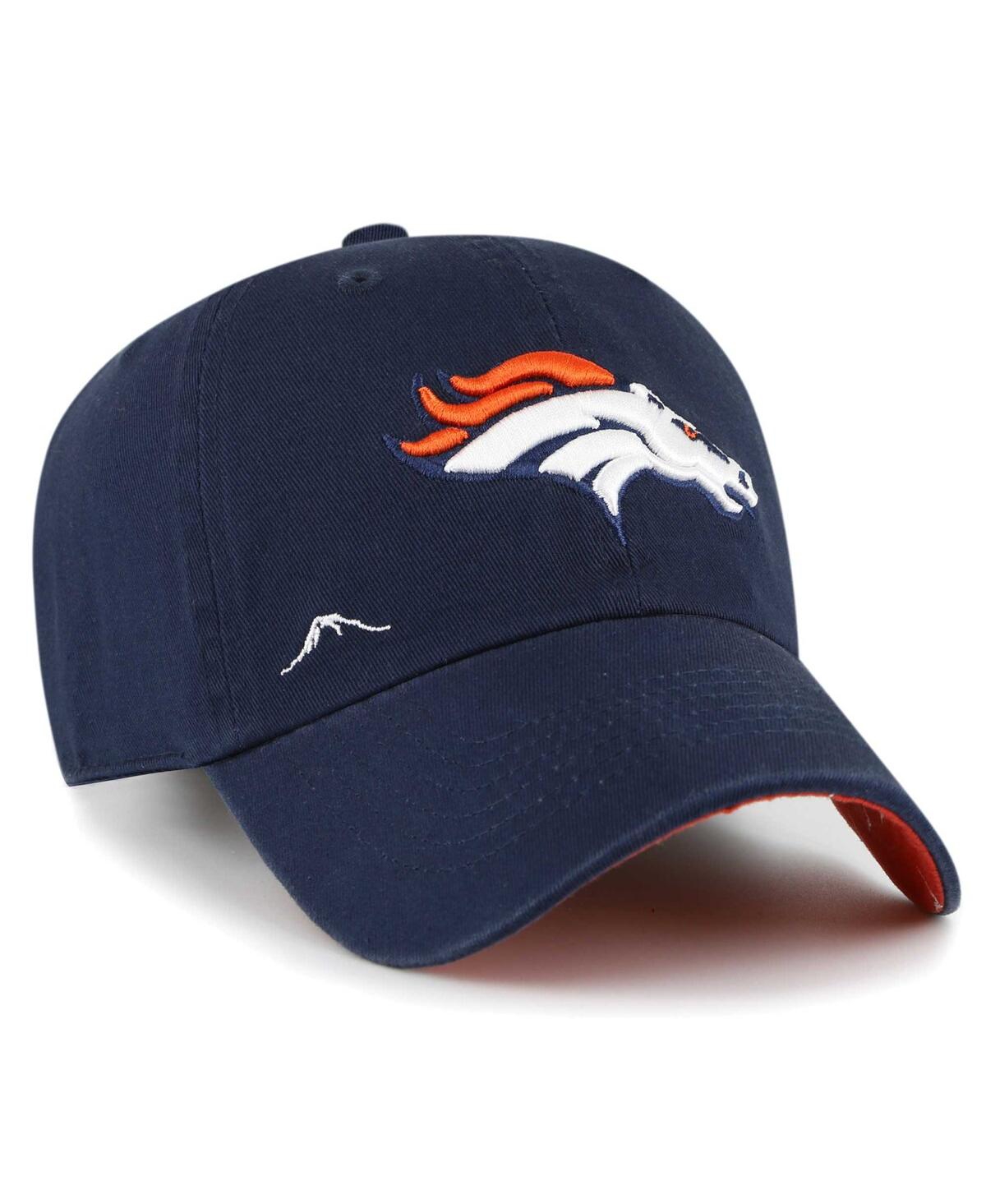 Women's Navy Denver Broncos Confetti Icon Clean Up Adjustable Hat - Navy