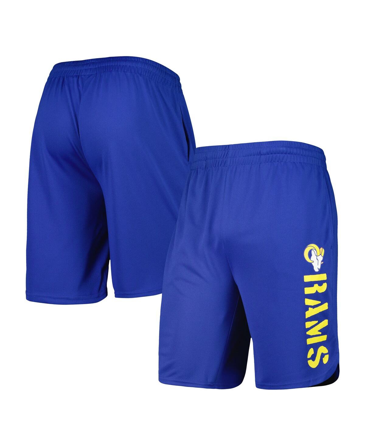Msx By Michael Strahan Men's Royal Los Angeles Rams Team Shorts In Blue